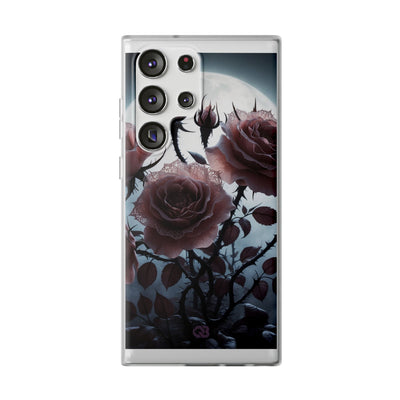 Lunar Lace Petals · Soft Phone Case for Samsung