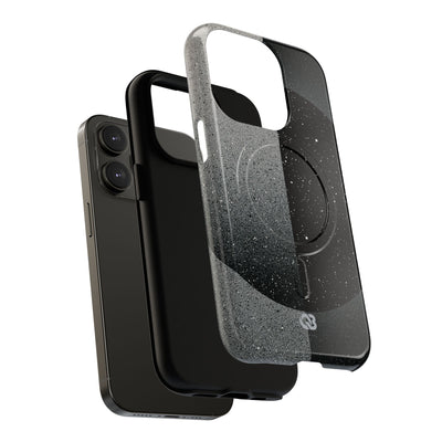 Black Tough 2.0 Magsafe Phone Case for iPhone - Lunar Static Orbit