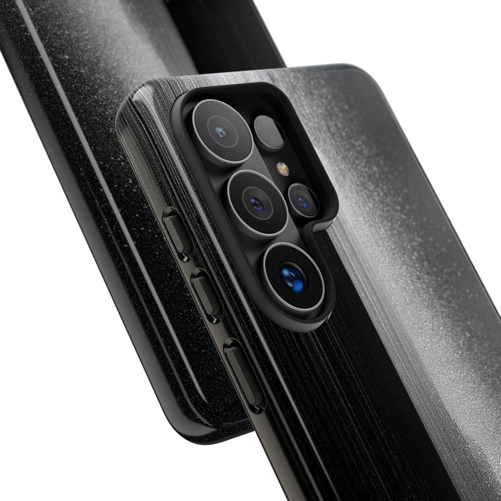 Black Tough Phone Case for Samsung - Brutalist Pixel Monolith