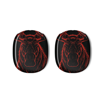 Crimson Horizon Moose · Hard Case for AirPods Max · Black