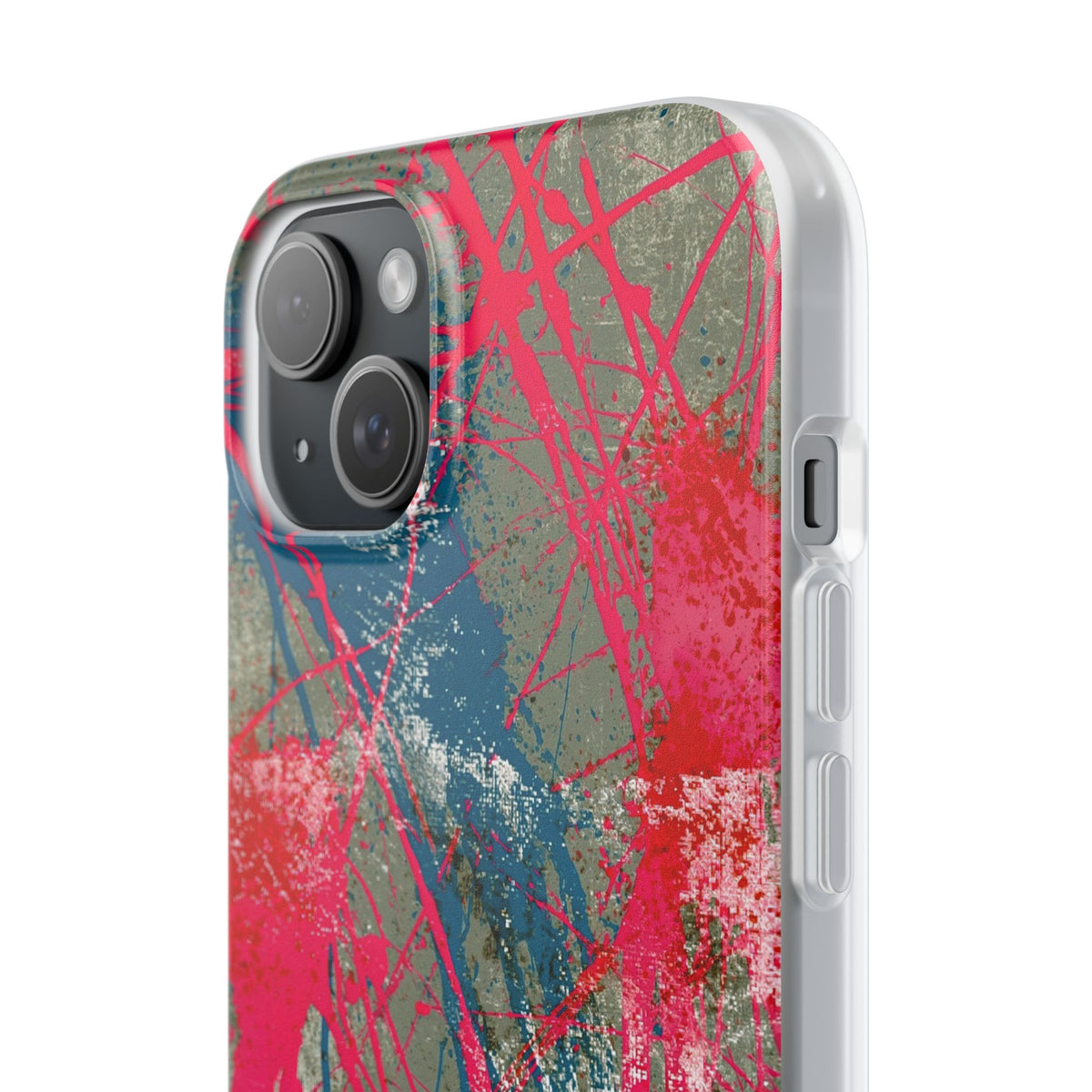Neon Static Drip · Lite Phone Case for iPhone ·  Pink