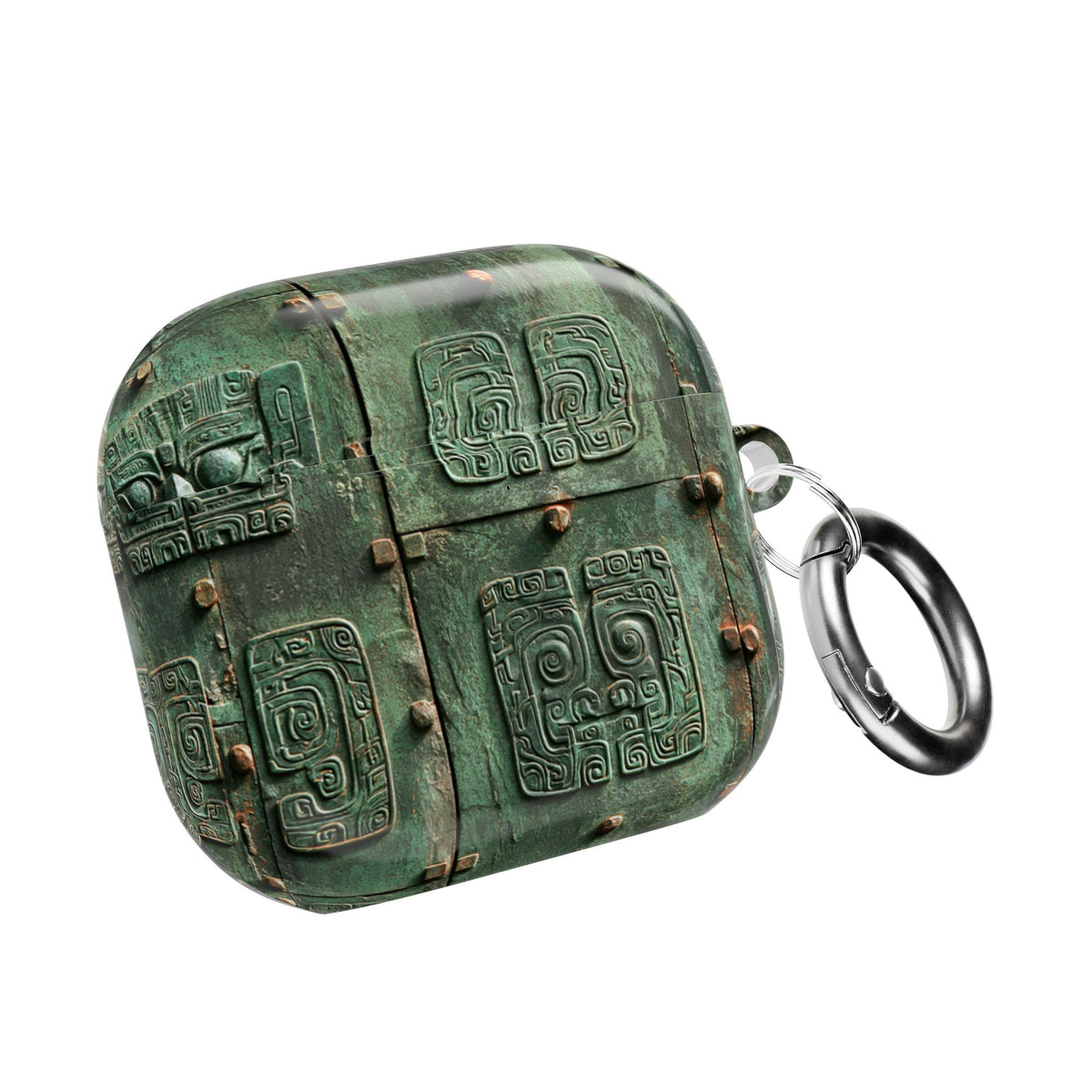Dynastic Bronze Relief · Hard Case for AirPods & AirPods Pro · Green