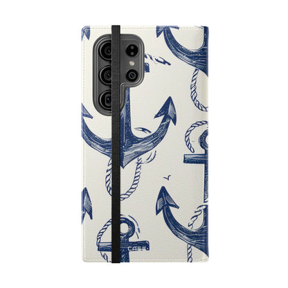 Blue Anchor Breeze - Samsung S23 Ultra Case - Wallet