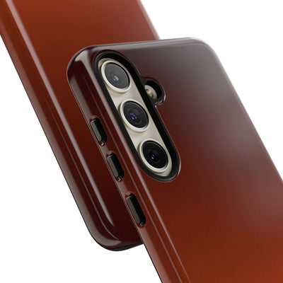 Orange Tough Phone Case for Samsung - Obsidian Ember Fade
