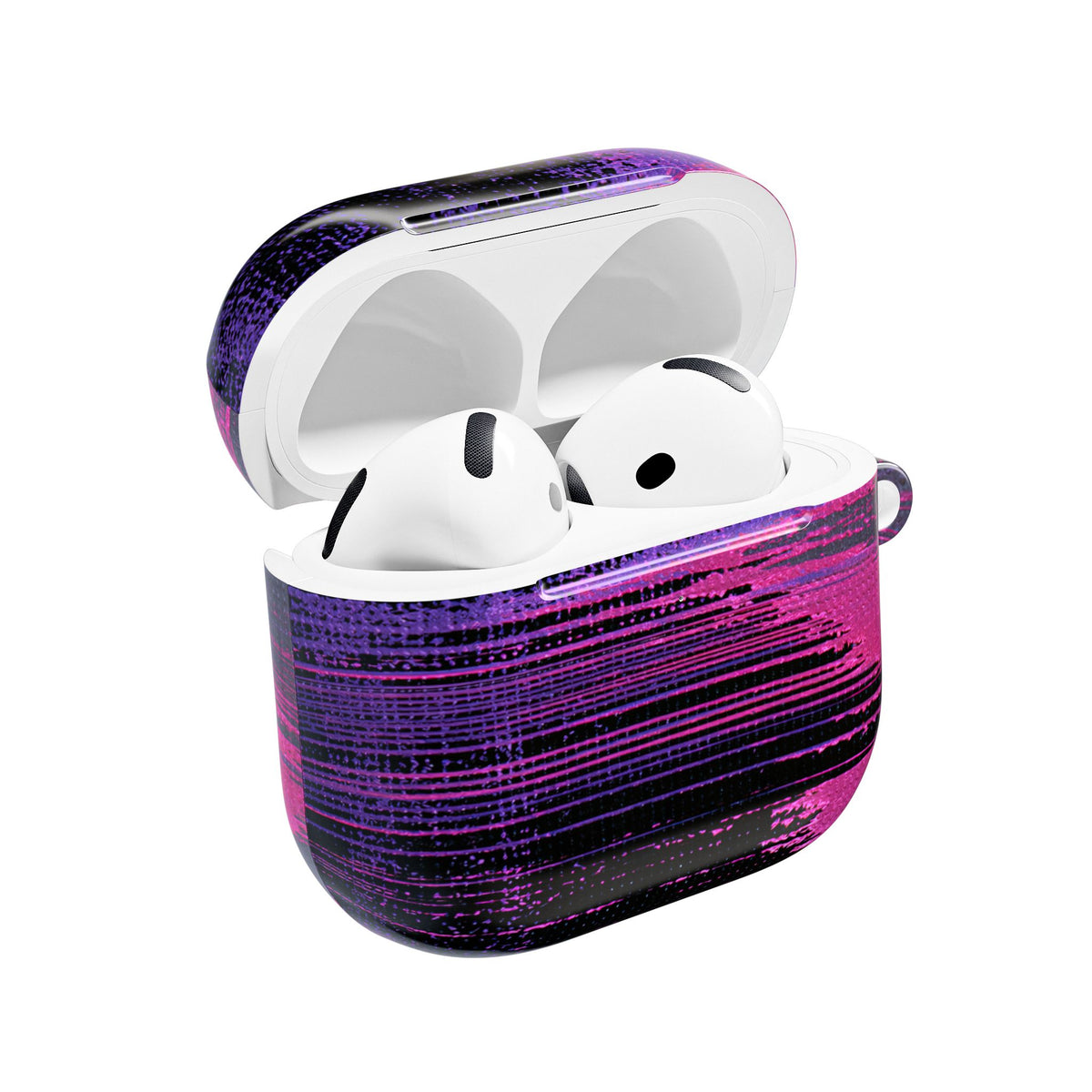 Neon Signal Shift · Hard Case for AirPods & AirPods Pro · Purple