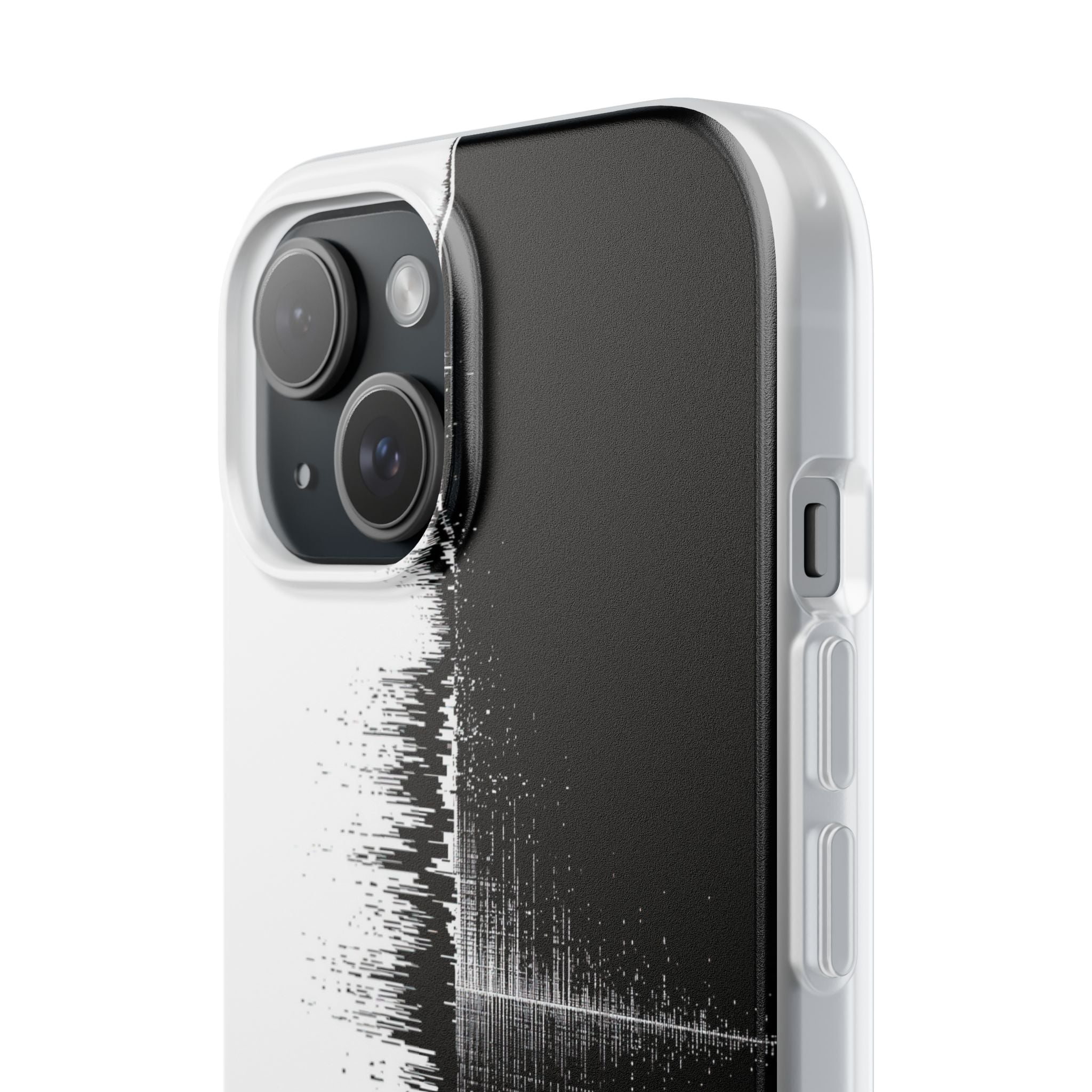 Black Lite Phone Case for iPhone - Static Signal Split