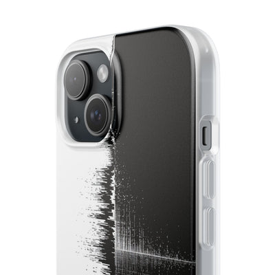 Black Lite Phone Case for iPhone - Static Signal Split
