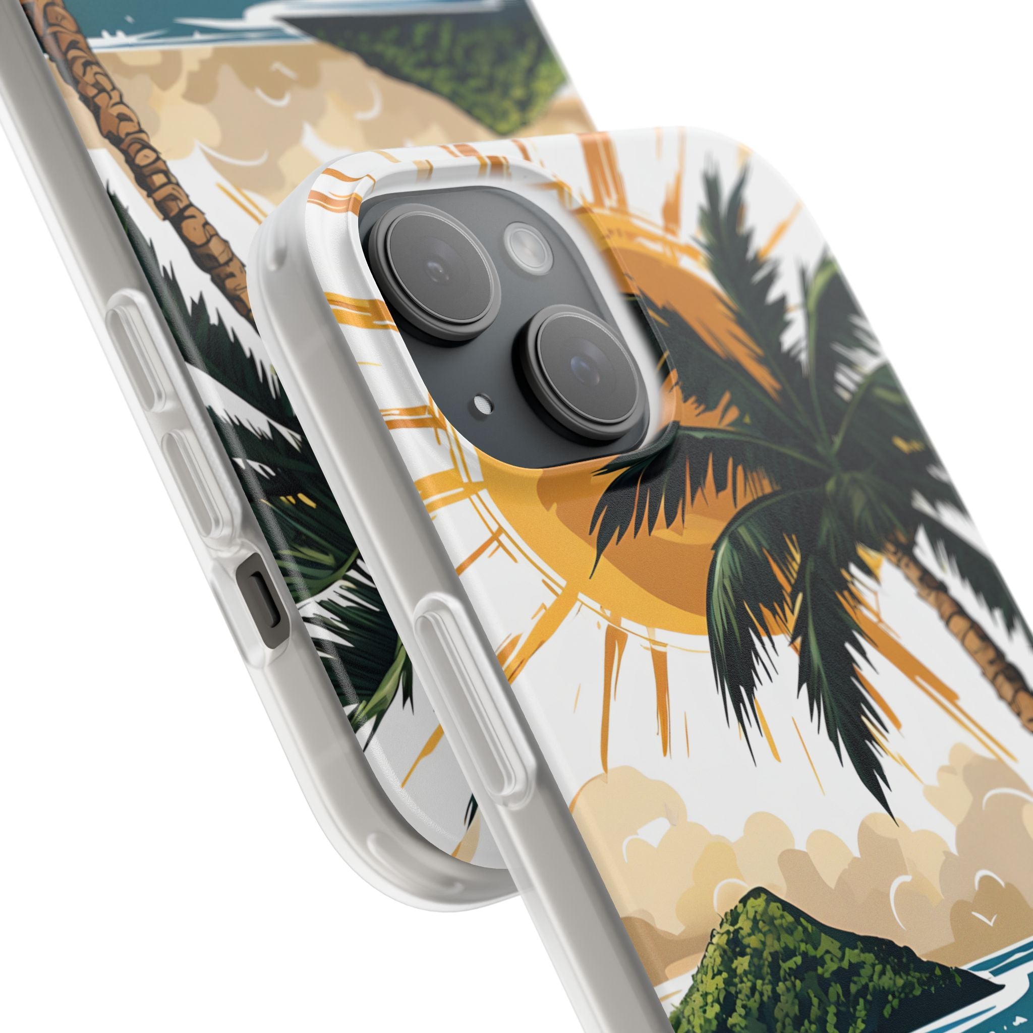 Radiant Coast Solitude · Soft Custodia per iPhone