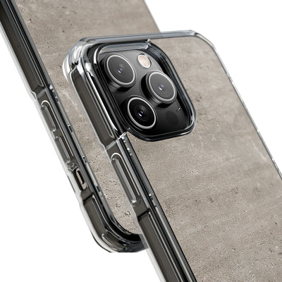 Grey Impact MagSafe Phone Case for iPhone - Brutalist Stone Grit