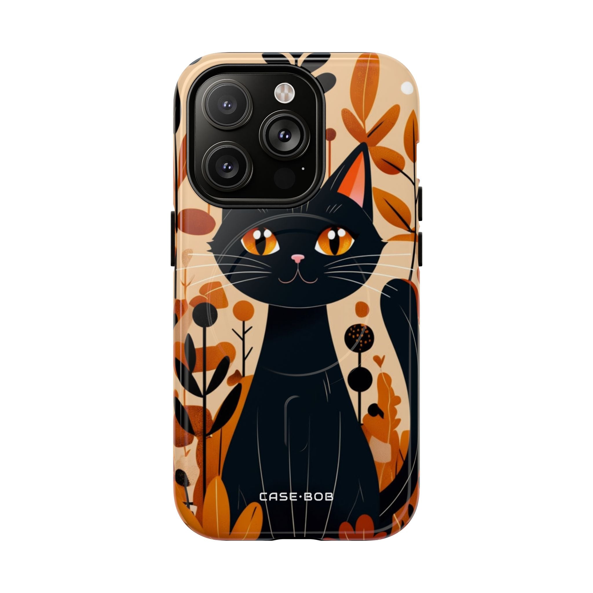 Black Cat Glow iPhone 14 Pro Case - Tough+