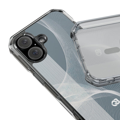 Grey Impact MagSafe Phone Case for iPhone - Slate Mesh Horizon
