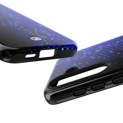 Cobalt Hex Dispersion · Tough Phone Case for Samsung · Blue
