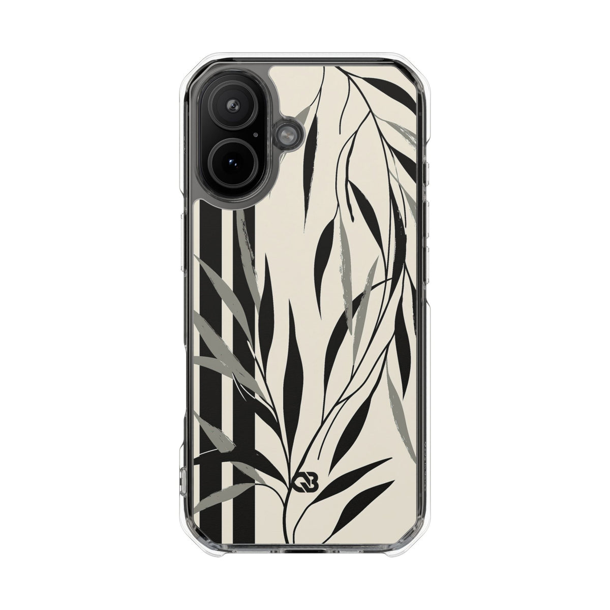 Linear Willow Study · Clear Impact Magnetic Phone Case for iPhone ·  Beige