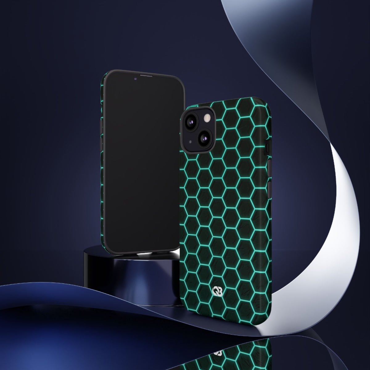 Neon Hex Spectrum · Tough Phone Case for iPhone · Teal