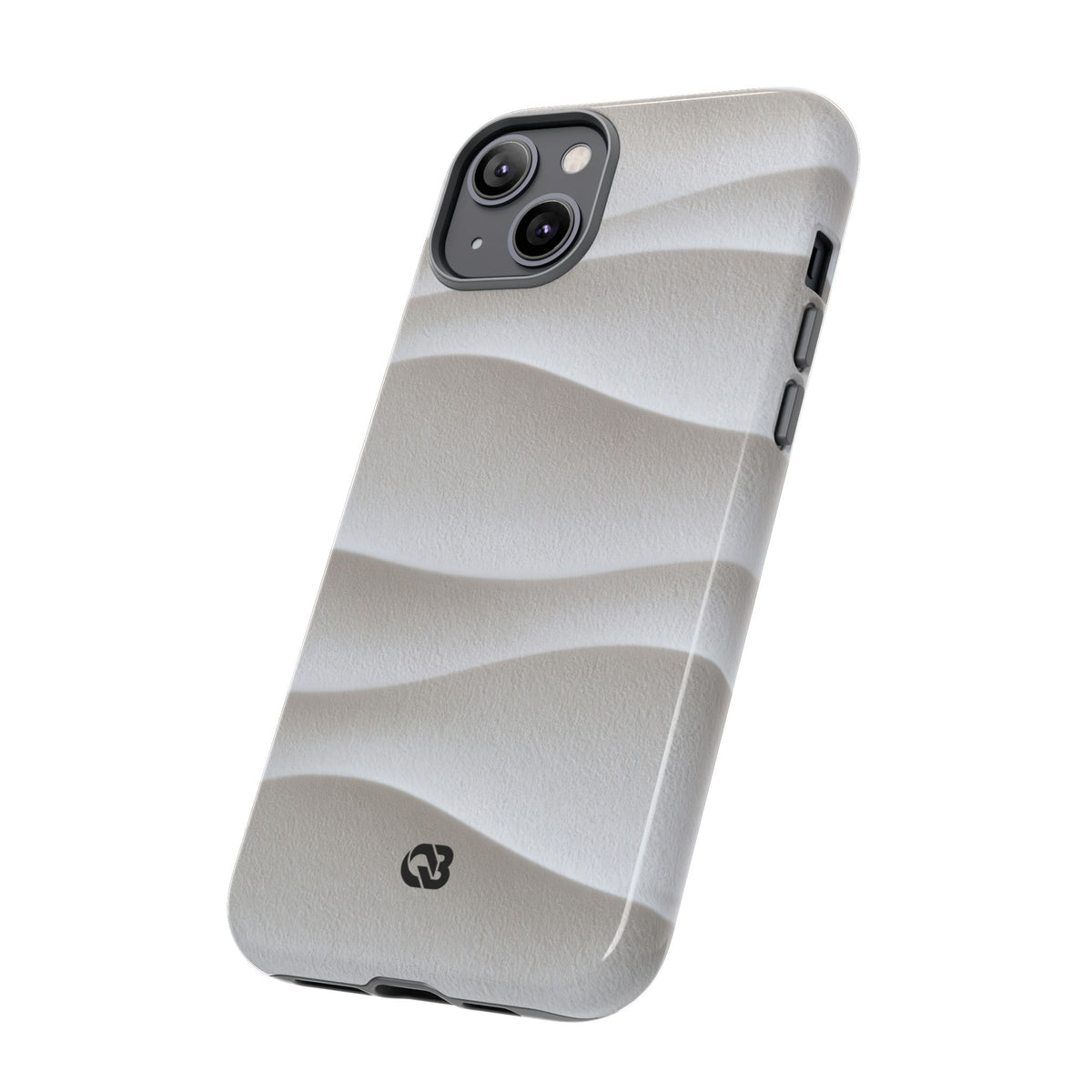 Sculpted Dune Relief · Tough Phone Case for iPhone · White
