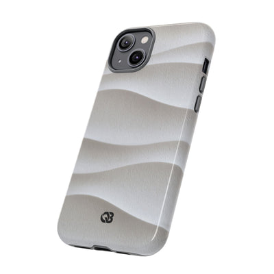 Sculpted Dune Relief · Tough Phone Case for iPhone · White