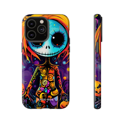 Blue Skull Swirl iPhone 14 Pro Max Case - Tough - CASE•BOB