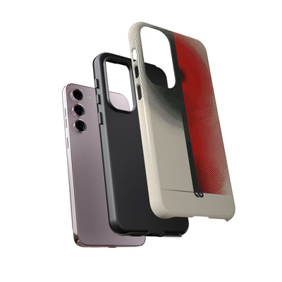 Red Tough Phone Case for Samsung - Split Signal Red