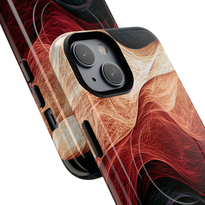 Ember Wave Dispersion · Tough 2.0 Magnetic Phone Case for iPhone · Red
