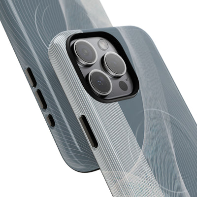 Grey Tough 2.0 Magsafe Phone Case for iPhone - Slate Mesh Horizon