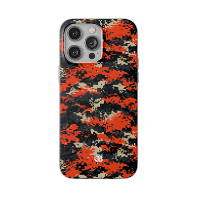 Signal Pixel Camo · Lite Phone Case for iPhone ·  Orange