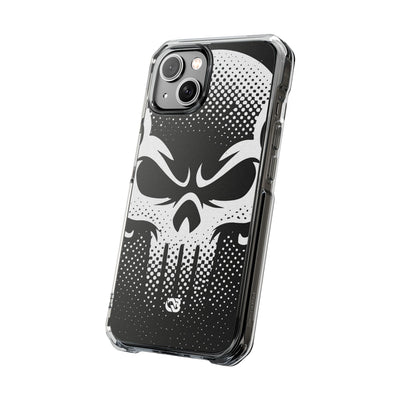 Phantom Halftone · Clear Impact Magnetic Phone Case for iPhone ·  Black