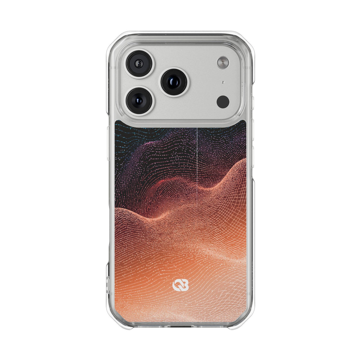 Spectral Elevation · Clear Impact Magnetic Phone Case for iPhone · Orange