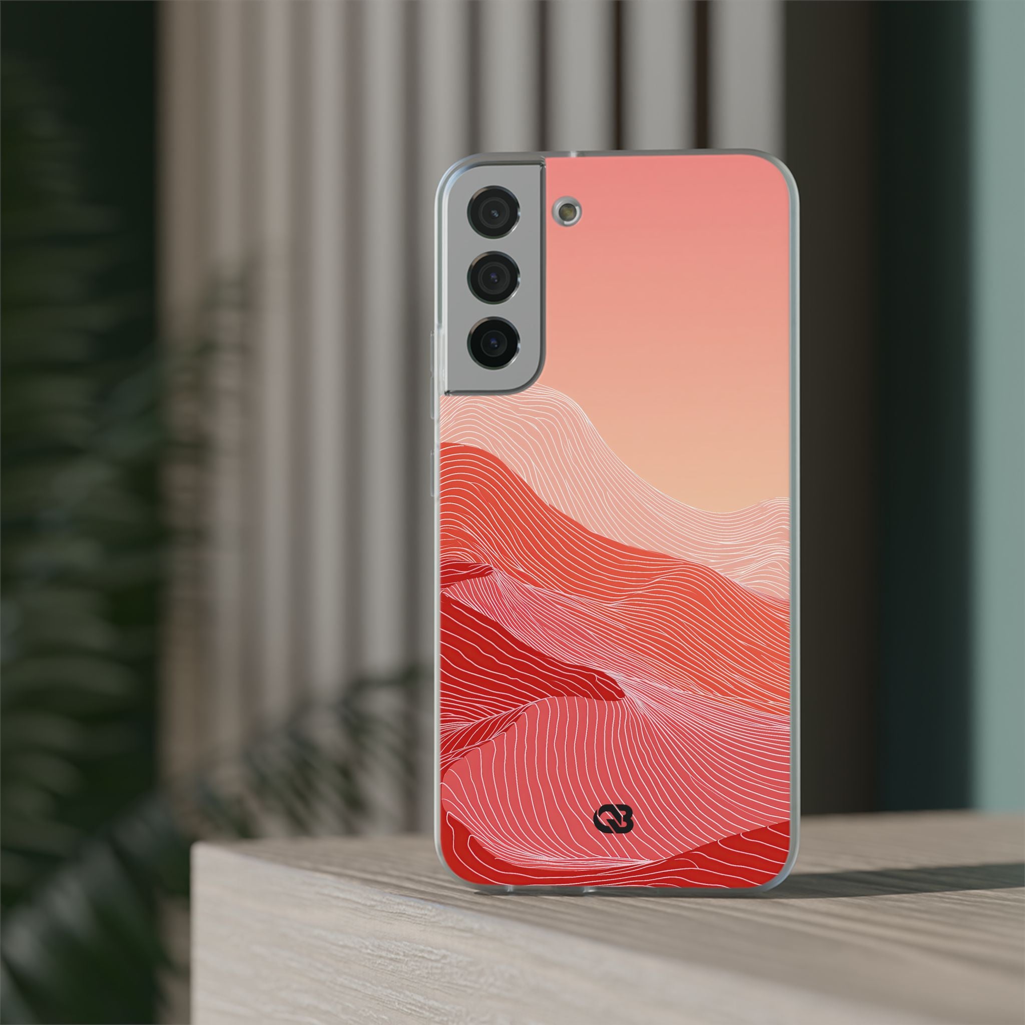 Red Lite Phone Case for Samsung - Crimson Ridge Contour