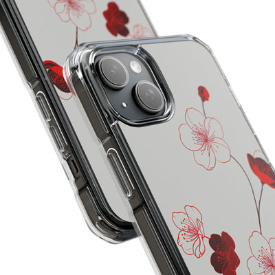 Red Impact MagSafe Phone Case for iPhone - Kyoto Ember Bloom