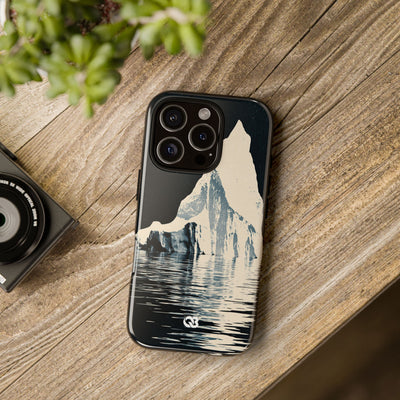 Blue Tough Phone Case for iPhone - Frozen Navy Monolith