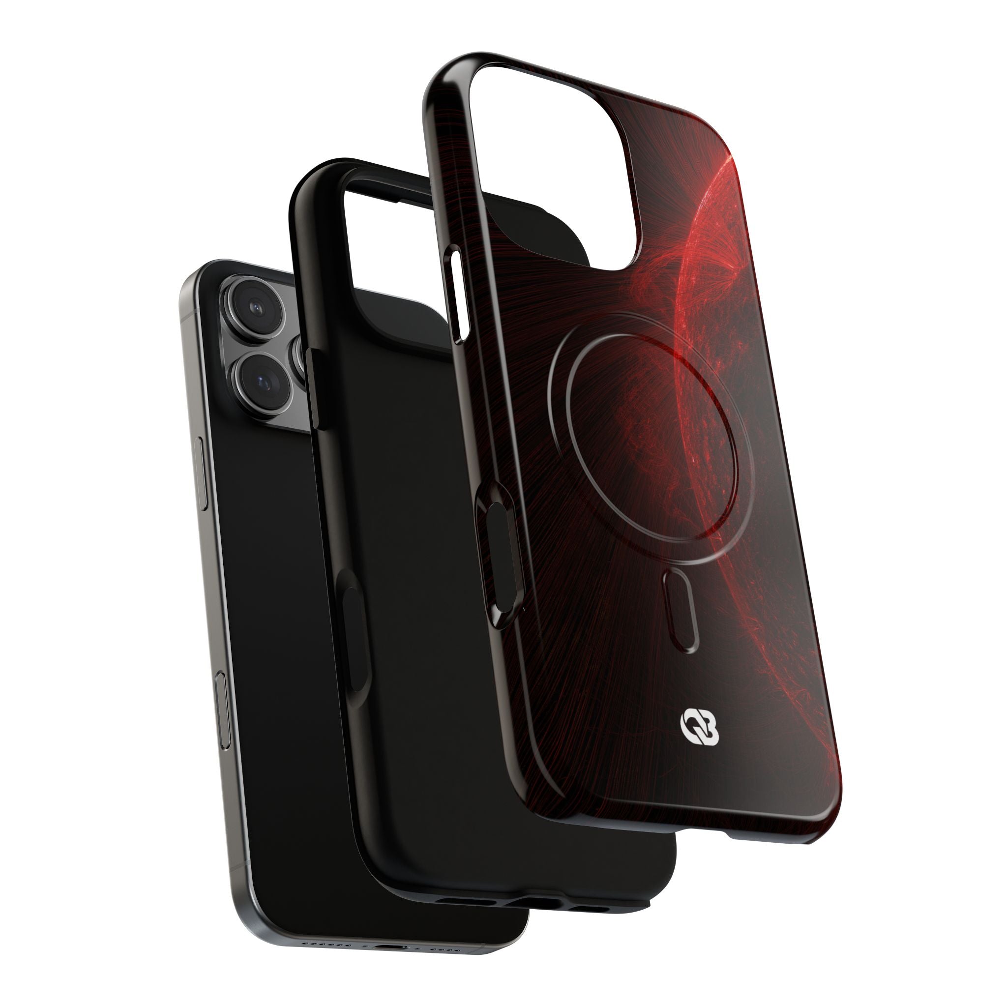 Red Tough 2.0 Magsafe Phone Case for iPhone - Solar Crimson Flare