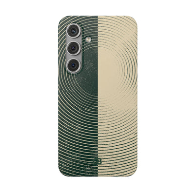 Green Lite Phone Case for Samsung - Evergreen Split Grain