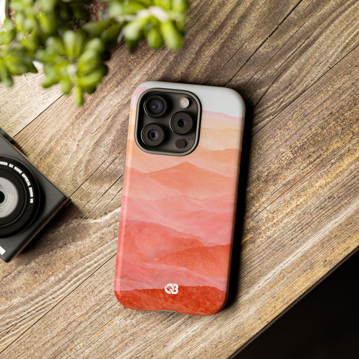Alpenglow Ridge Vista · Tough Phone Case for iPhone · Orange