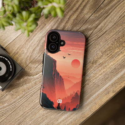 Orange Tough Phone Case for iPhone - Crimson Ridge Flight