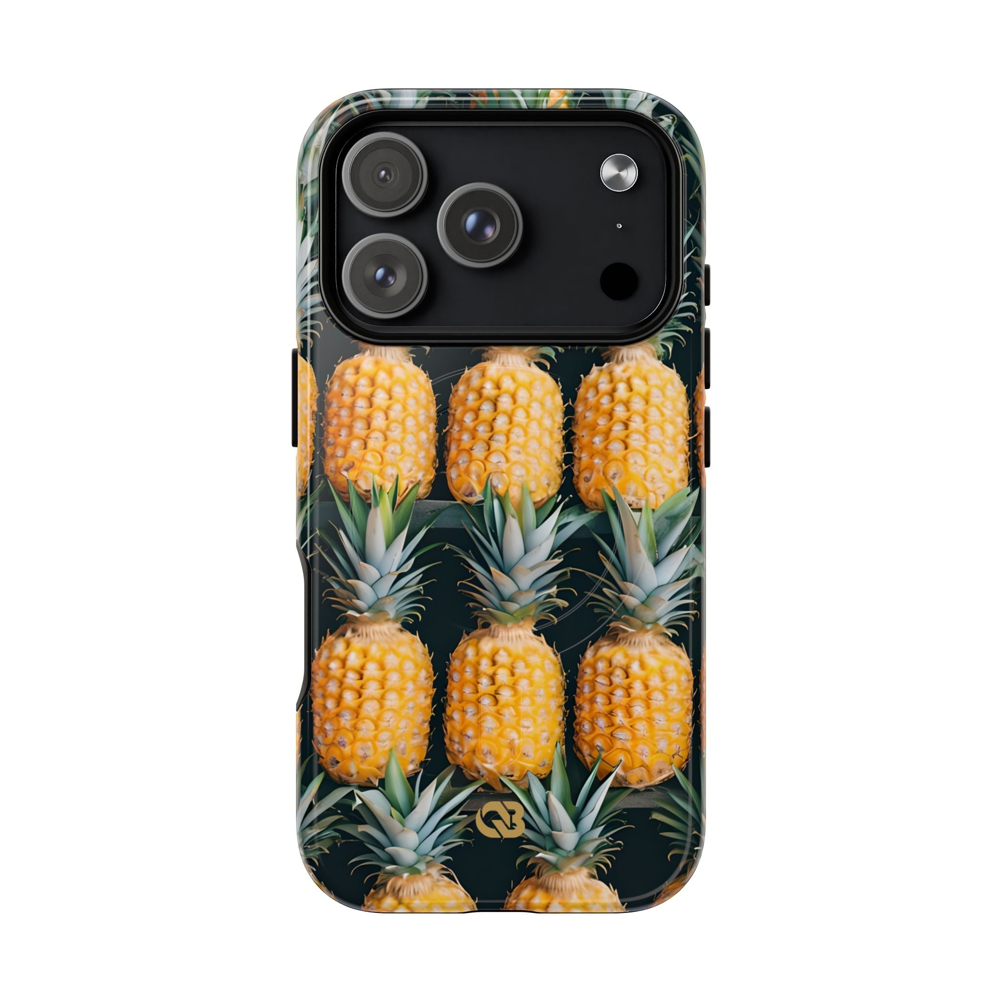 Lignes d'ananas dorés