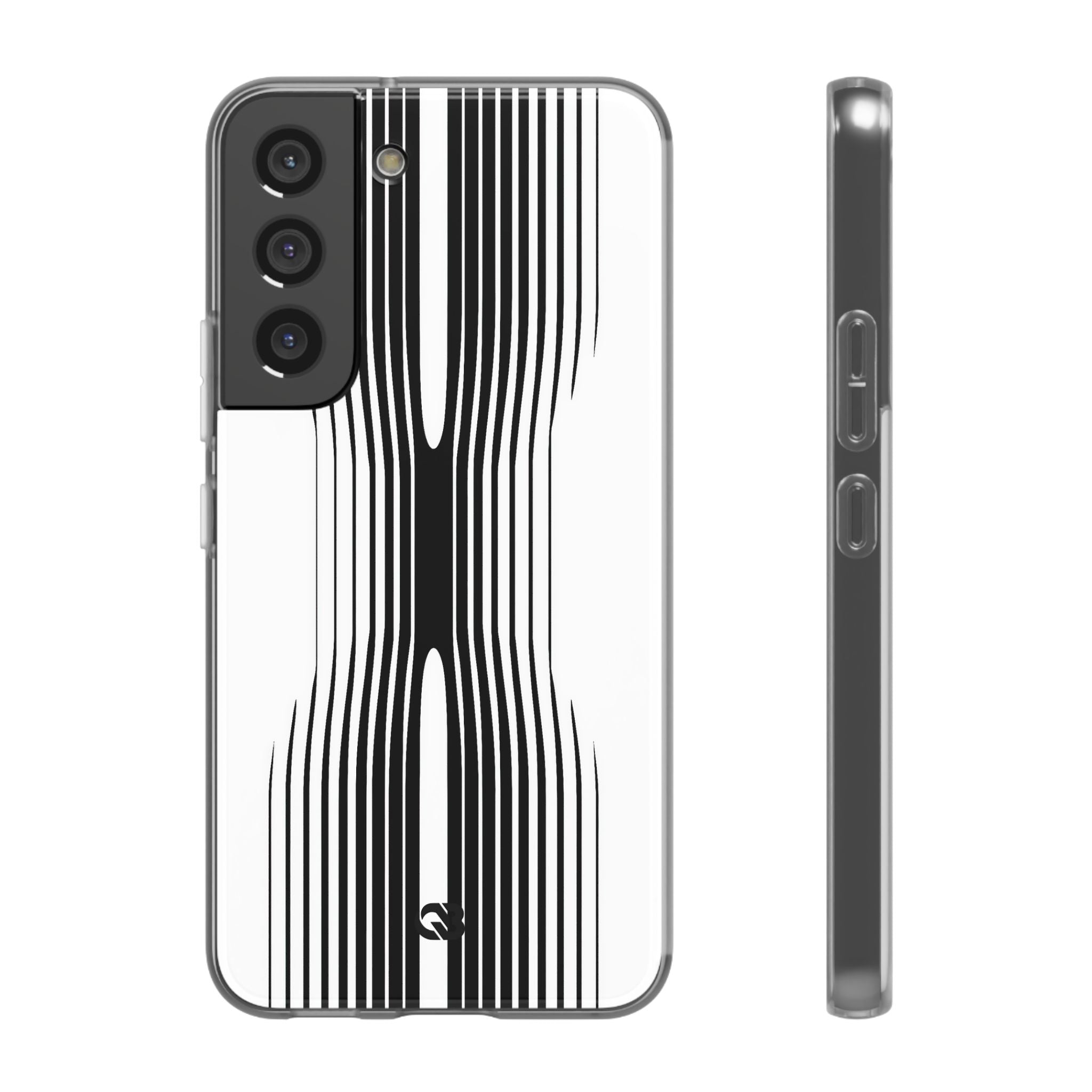 White Lite Phone Case for Samsung - Kinetic Mono Distortion