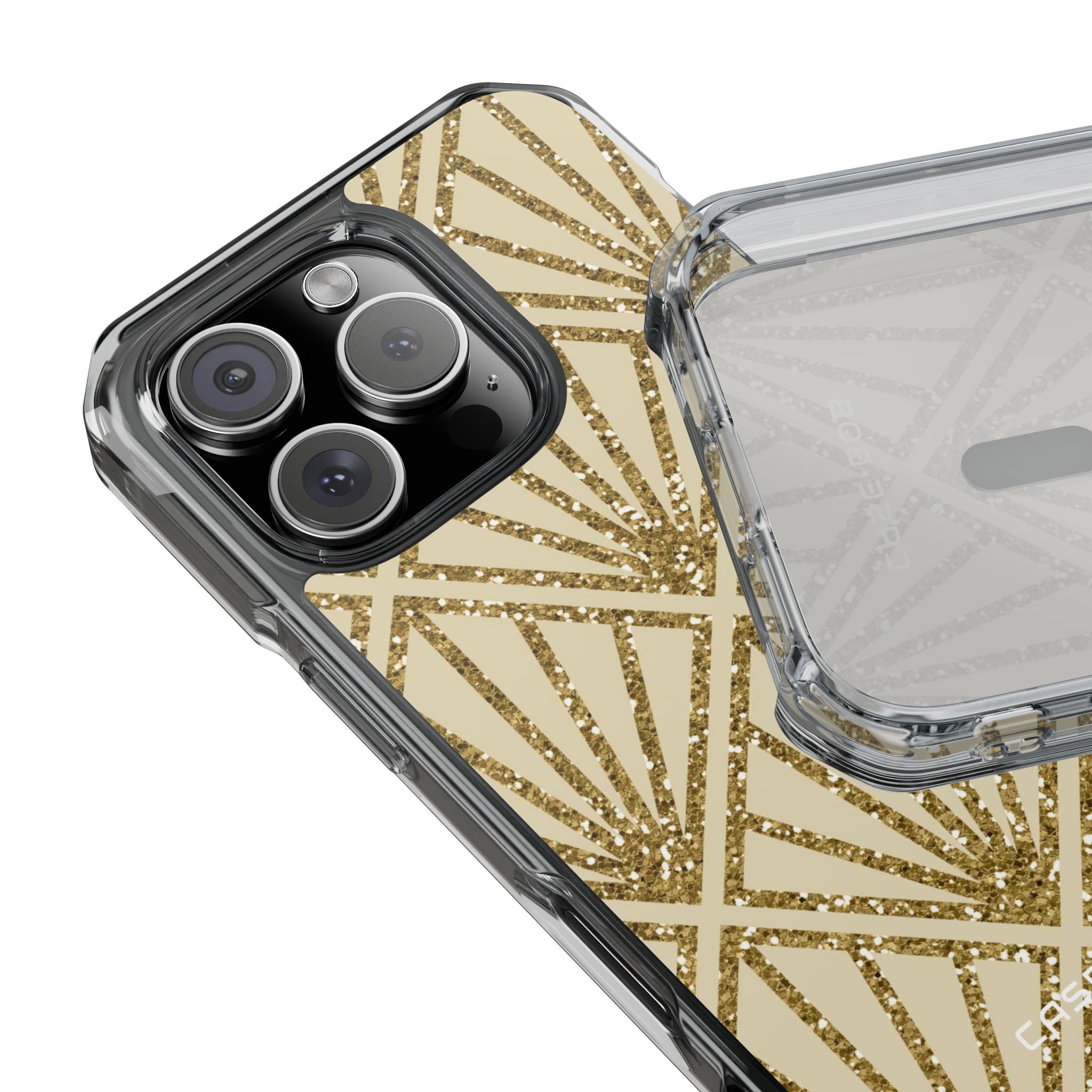 Gold Diamant Strahlen iPhone 16 Pro Case - Impact