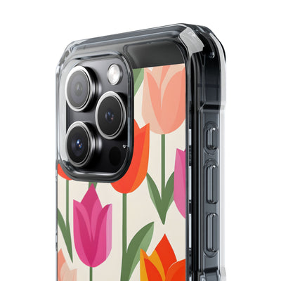 Vibrant Petal Grid · Impact Handyhülle für iPhone · Magsafe