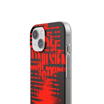Crimson Redaction · Lite Phone Case for iPhone ·  Black