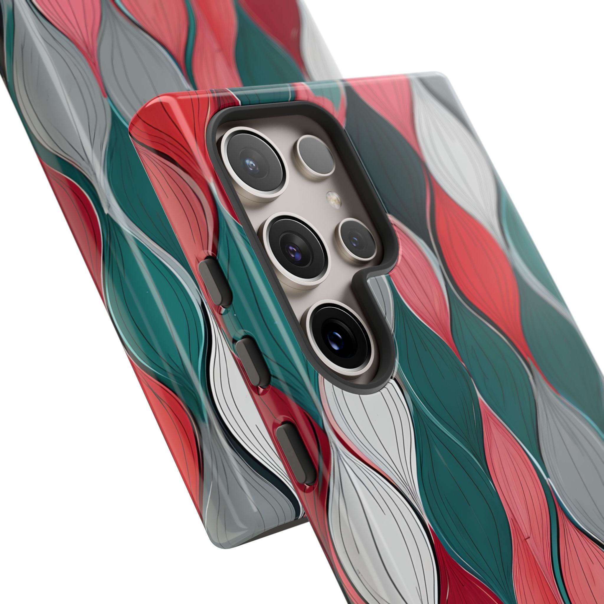 Blattkaskade Teal Samsung S24 Ultra Case - Tough