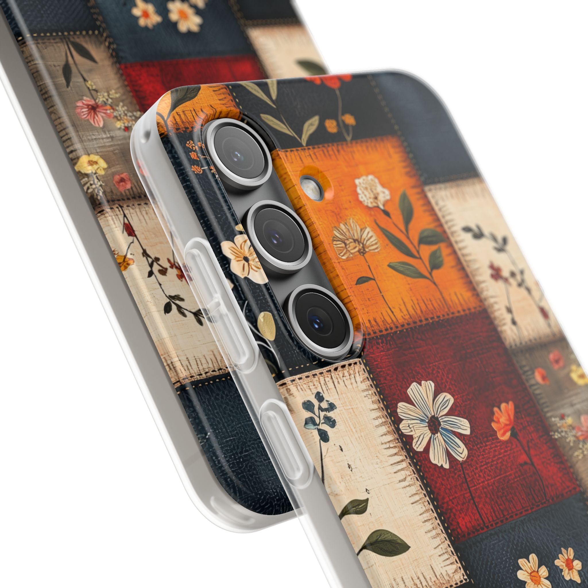 Patchwork Blüten Samsung S24 Case - Soft
