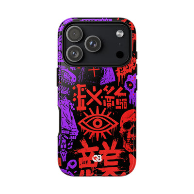 Underground Cyber Glyphs · Tough Phone Case for iPhone · Black