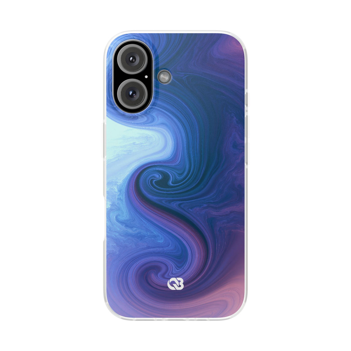 Azure Fluid Swirl · Lite Phone Case for iPhone ·  Blue
