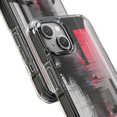 Black Impact MagSafe Phone Case for iPhone - Crimson Data Leak