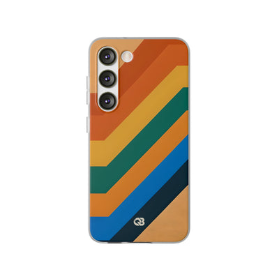 Retro Ridge Lines · Soft Phone Case for Samsung