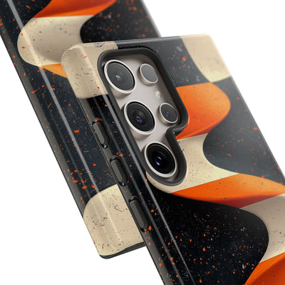 Orange Grit Twist · Tough Phone Case for Samsung