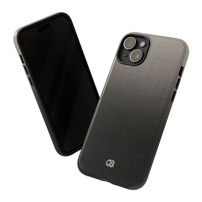 Grey Tough Phone Case for iPhone - Faded Sand Mesh
