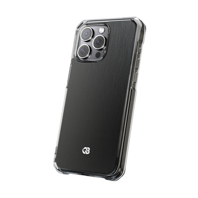 Black Impact MagSafe Phone Case for iPhone - Brushed Obsidian Slate