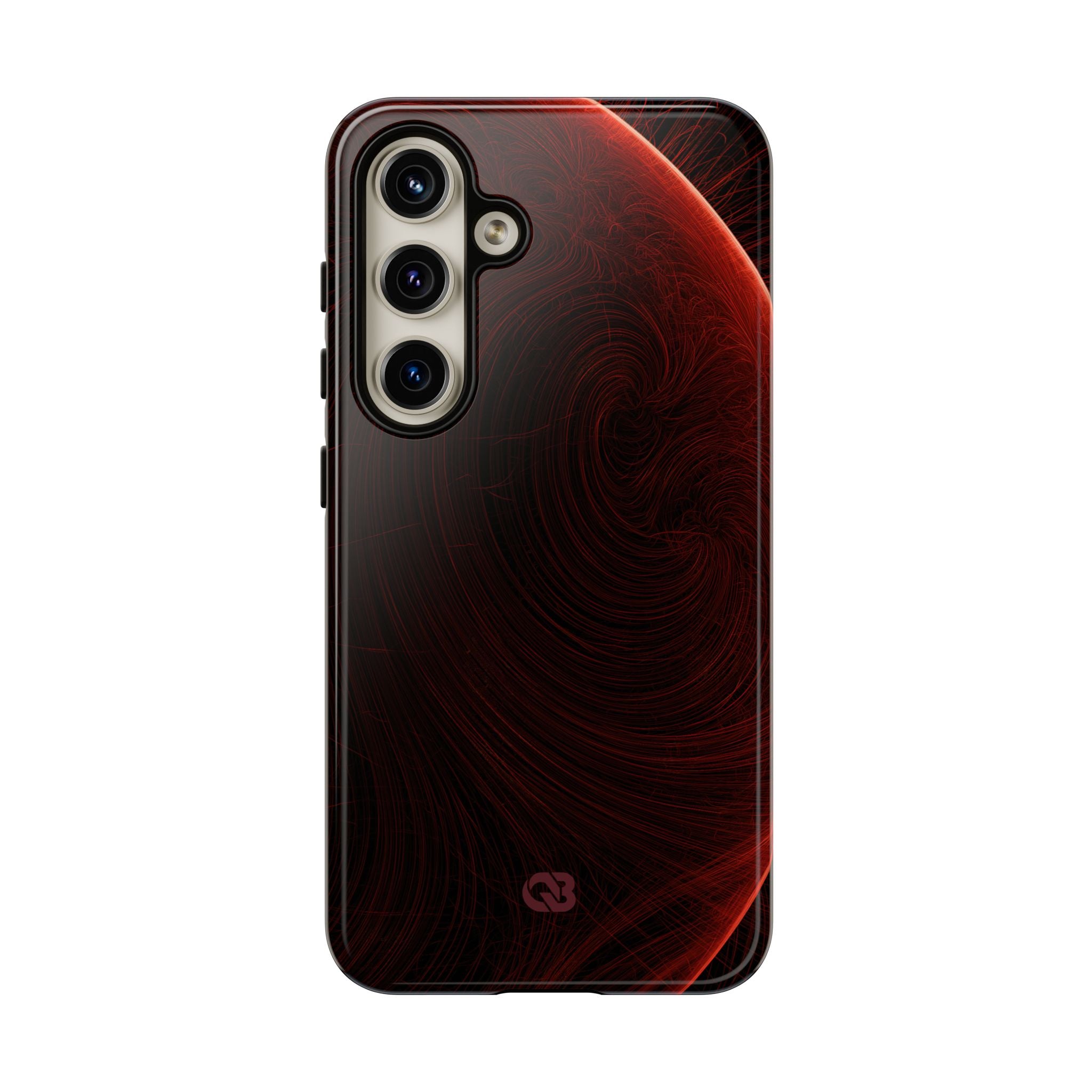 Red Tough Phone Case for Samsung - Crimson Flare Flux