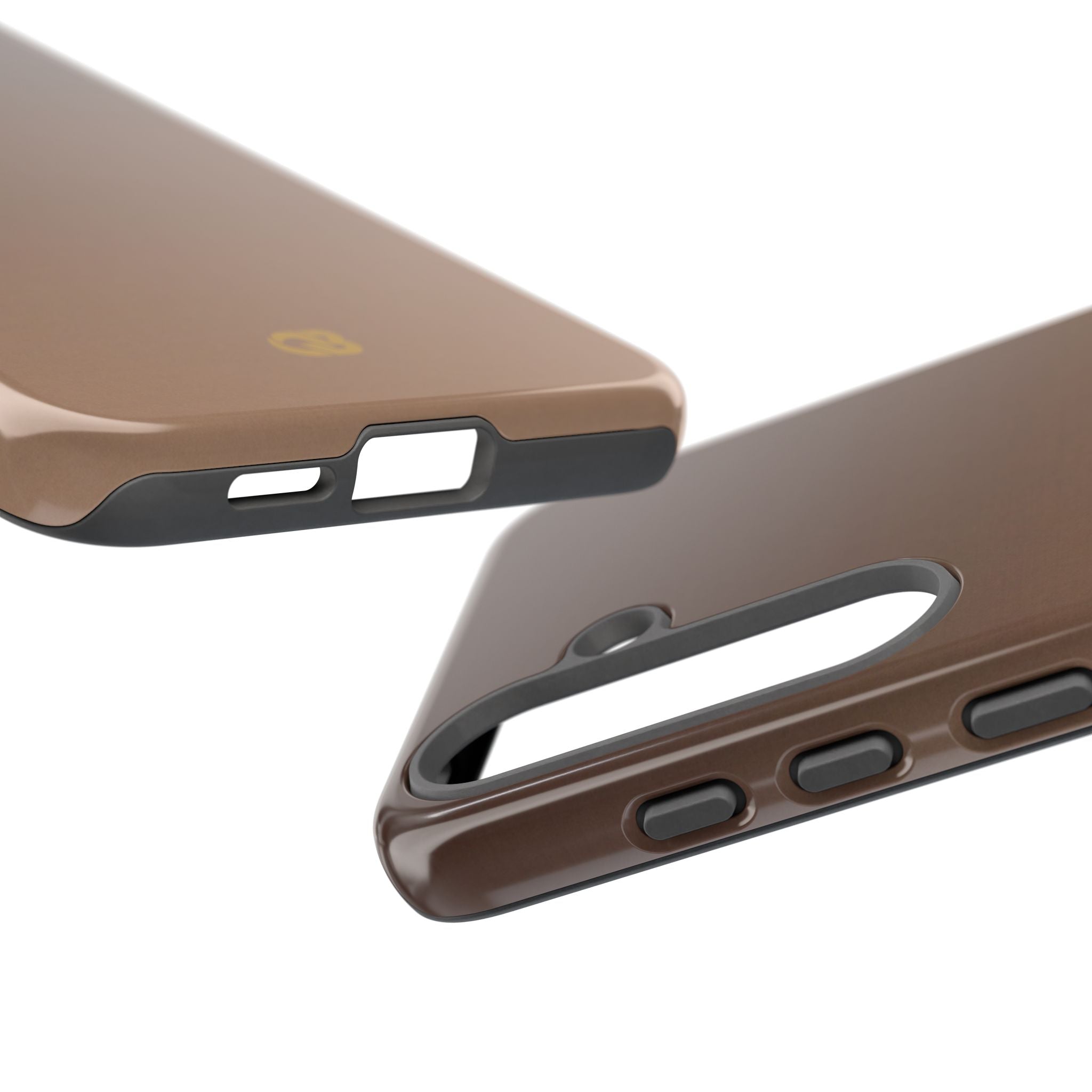 Brown Tough Phone Case for Samsung - Smoked Caramel Fade